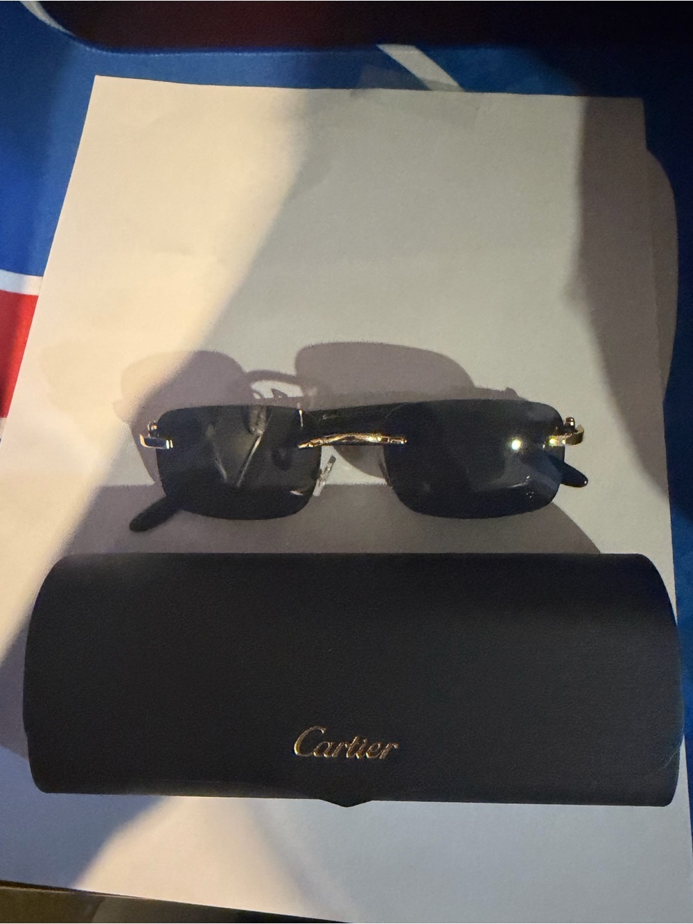 Cartier eyewear case and accessories